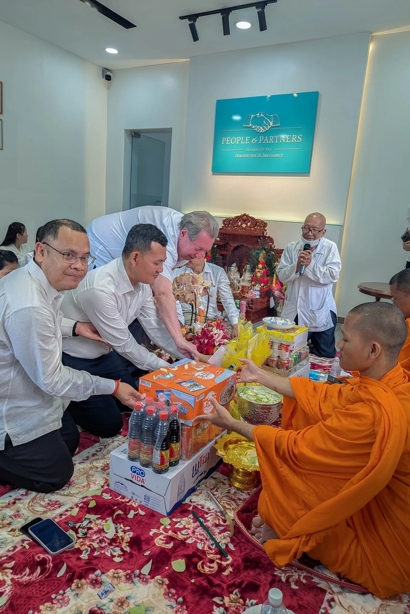 People & Partners Insurance PLC held a traditional blessing ceremony for KHMER NEW YEAR.